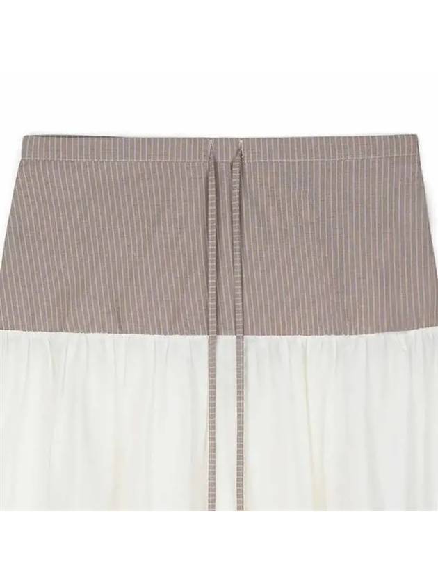 Women s Calabria Gathered Long Skirt White SM5003 - PALOMA WOOL - BALAAN 3