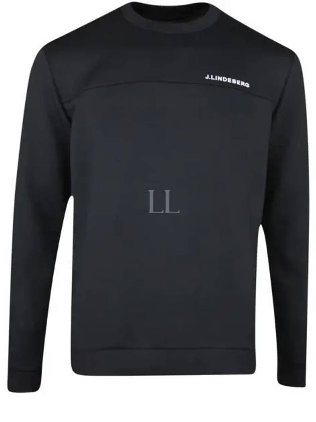 Men's Jeff Crew Neck Sweatshirt Black - J.LINDEBERG - BALAAN 2