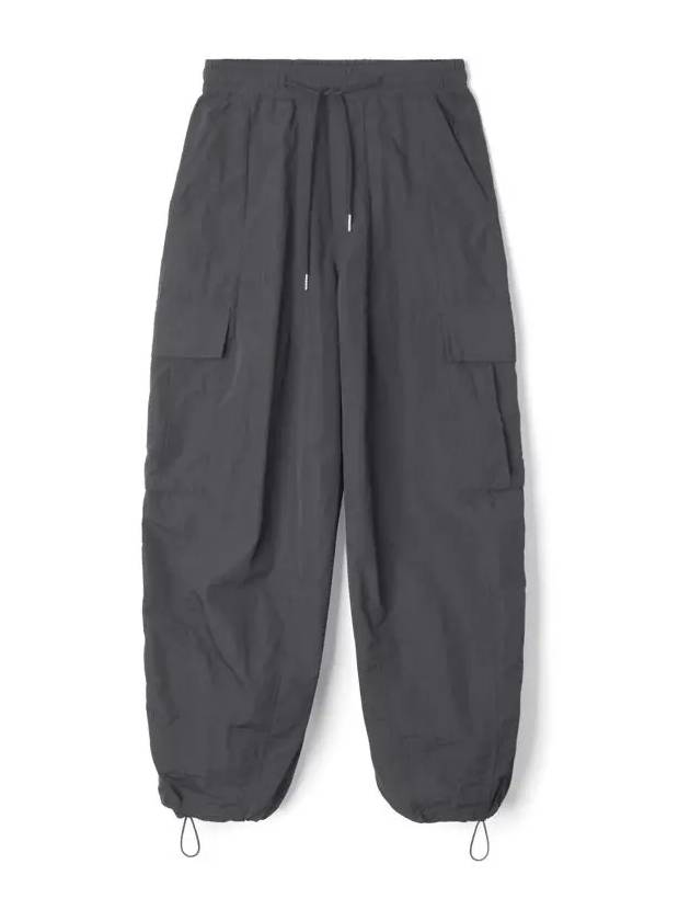 Tasran cut detail cargo parachute pants_Charcoal - INDUST - BALAAN 6