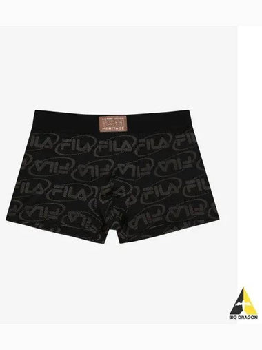 UNDERWEAR New Heritage Logo Print Men s Draw FI4DRG1402MBLK - FILA - BALAAN 1