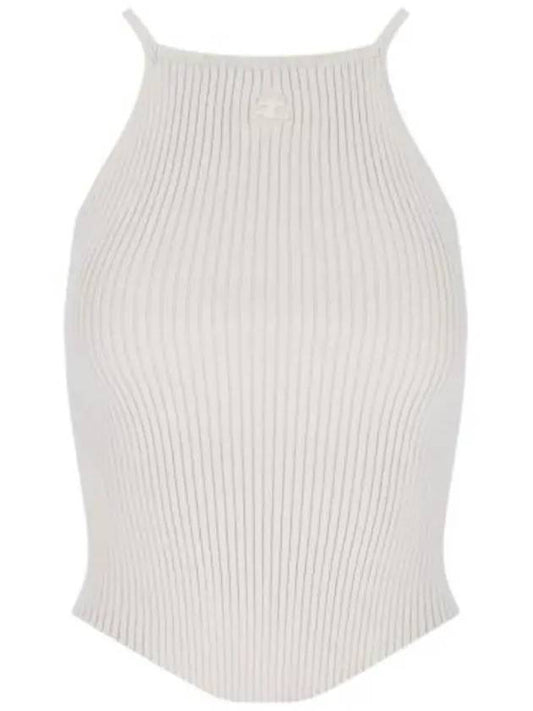 Holistic Ribbed Knit Sleeveless Lime Stone - COURREGES - BALAAN 2