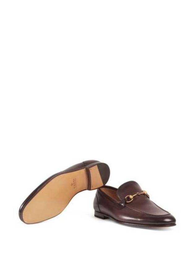 Jordaan Leather Loafers Brown Gold - GUCCI - BALAAN 4