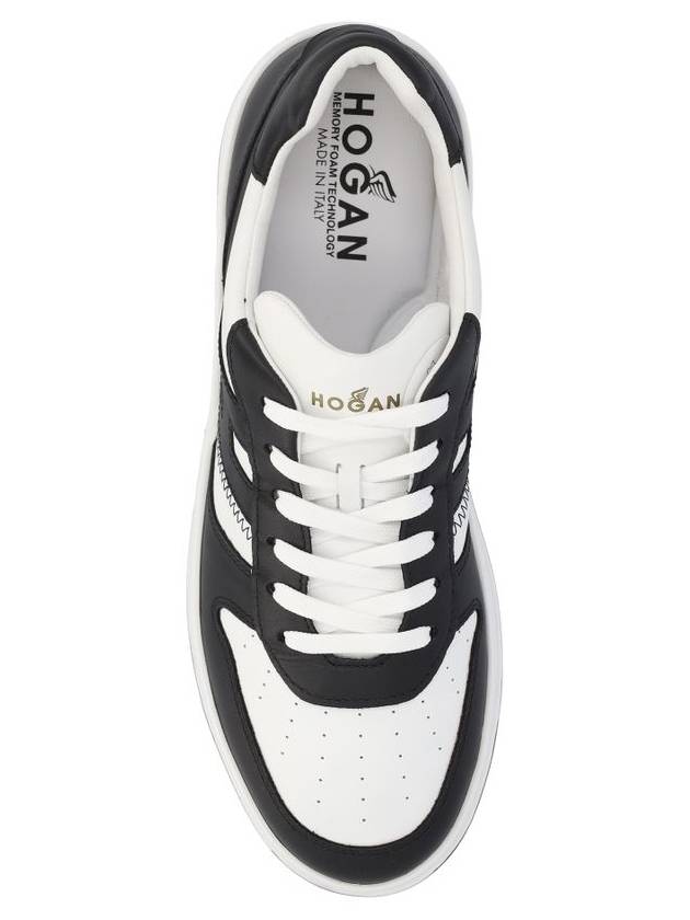 perforated low-top sneakers black - HOGAN - BALAAN 5