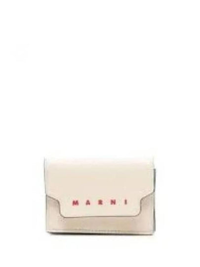 Big Logo Tri-Fold Half Wallet White - MARNI - BALAAN 2