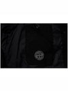 Garment Dyed Crinkle Reps Recycled Nylon Hoodie Padding Black - STONE ISLAND - BALAAN 6