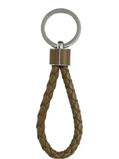 Intrecciato Leather Key Holder Brown - BOTTEGA VENETA - BALAAN 2