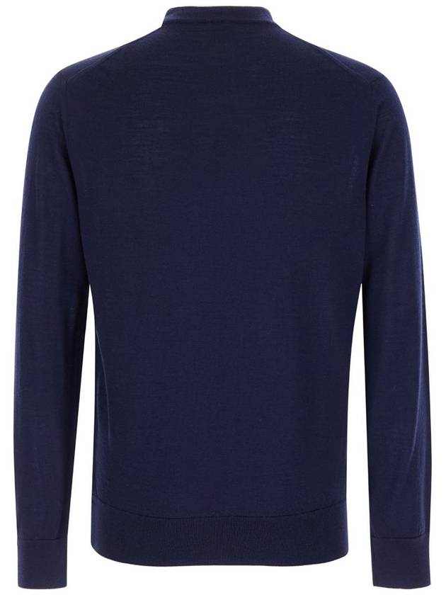 Blue Crewneck Sweater In Wool And Silk Man - ELEVENTY MILANO - BALAAN 2