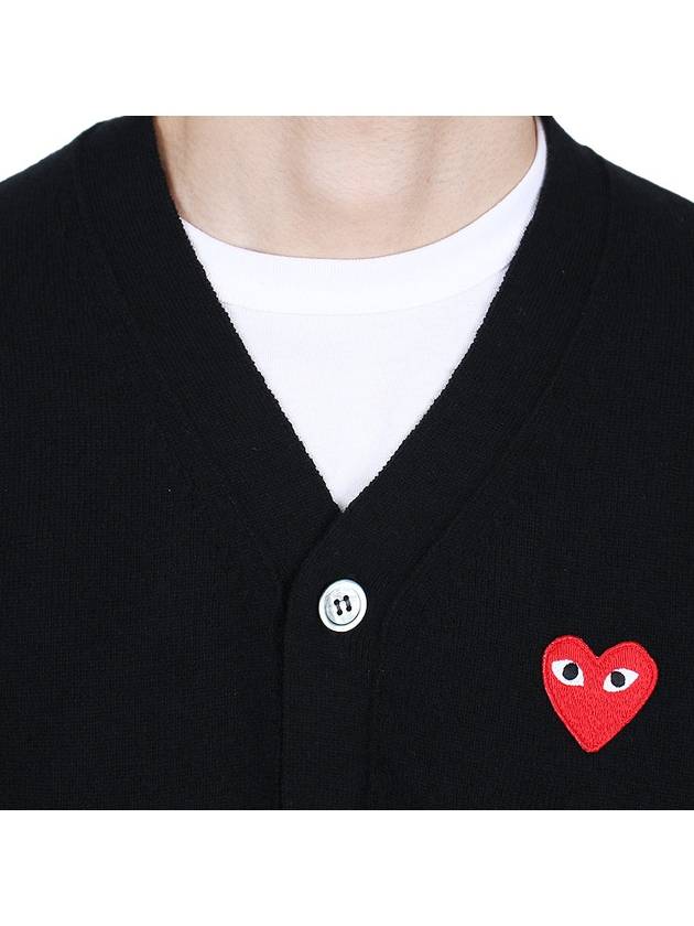 Red Wappen Wool Cardigan P1N008 AZ N008 051 1 - COMME DES GARCONS - BALAAN 7