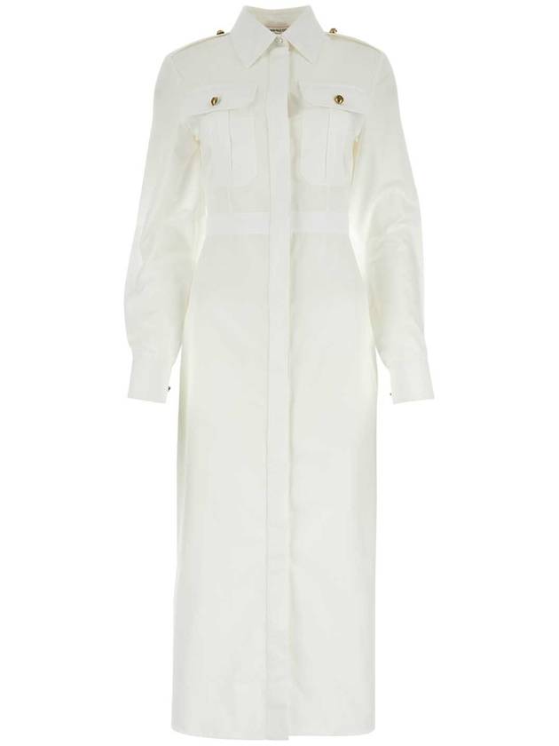 Shirt Long Dress White - ALEXANDER MCQUEEN - BALAAN 1