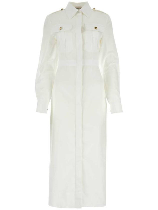 Shirt Long Dress White - ALEXANDER MCQUEEN - BALAAN 1