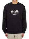 Rufus Embroidery Logo Sweatshirt Black - A.P.C. - BALAAN 2