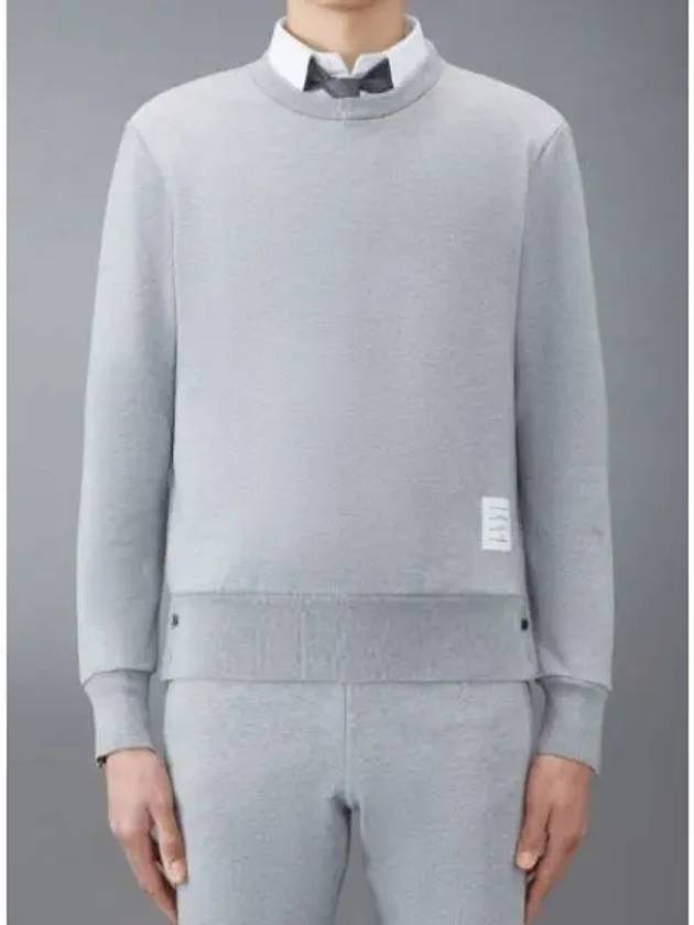 Center Back Stripe Crewneck Sweatshirt Light Grey - THOM BROWNE - BALAAN 2