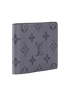 Monogram Eclipse Reverse Slender Half Wallet Grey - LOUIS VUITTON - BALAAN 3