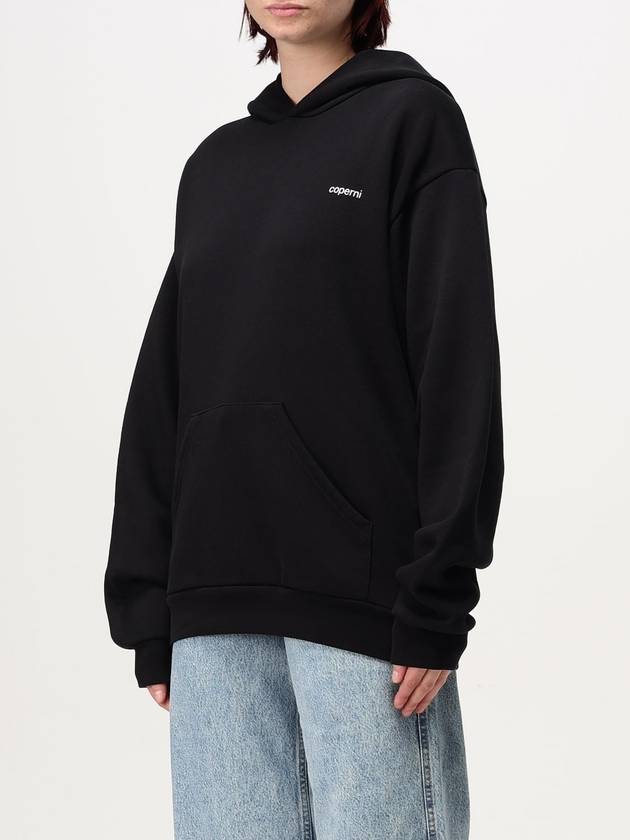 Logo Loose Fit Hoodie Top Black - COPERNI - BALAAN 5