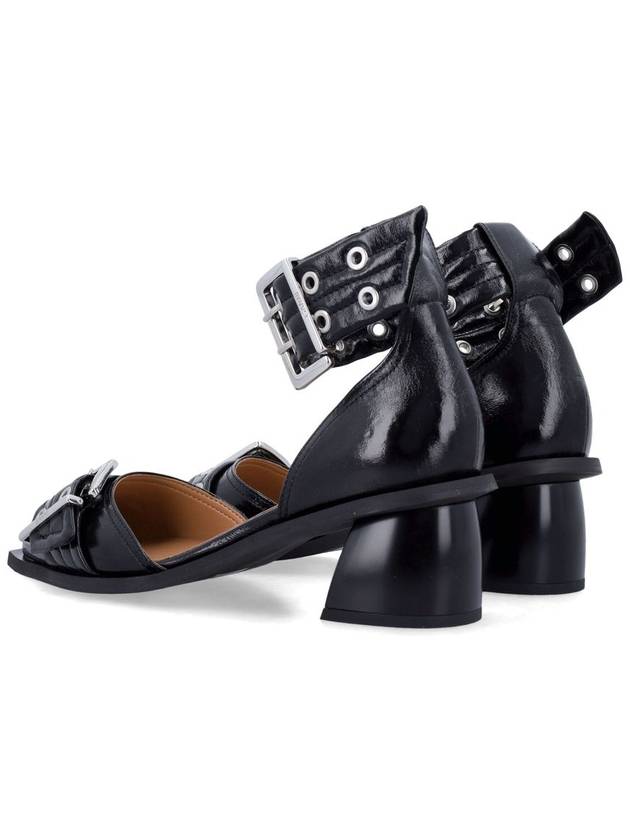 Feminine buckle open cut pumps - GANNI - BALAAN 4