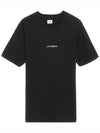 Jersey Reverse Print Short Sleeve T-Shirt Black - CP COMPANY - BALAAN 3