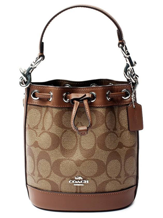 Signature mini bucket bag CR145 SVWQ3 - COACH - BALAAN 1