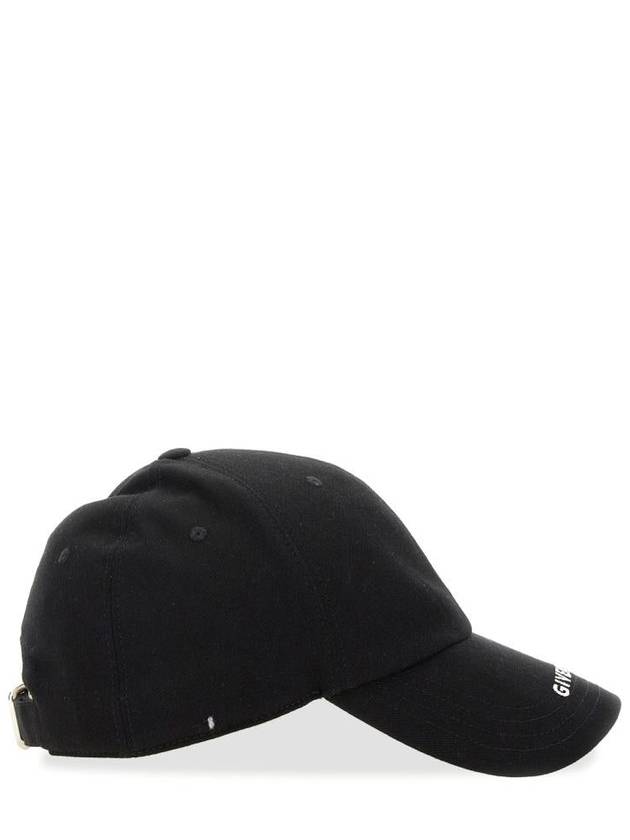 Logo Print Ball Cap Black - GIVENCHY - BALAAN 5