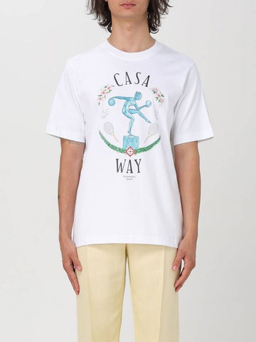 T-shirt di cotone con stampa Casa Way Casablanca - CASABLANCA - BALAAN 1