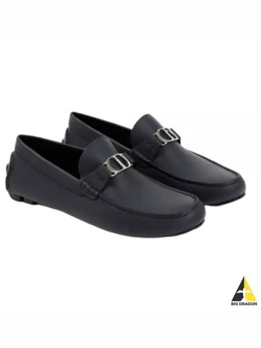 CD Signature Buckle Strap Loafers Blue - DIOR - BALAAN 2