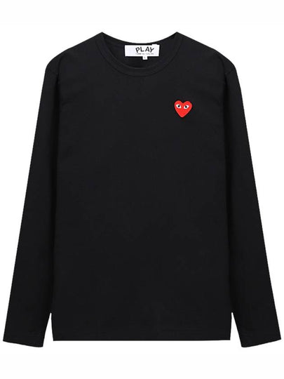 Red Heart Wappen Long-Sleeve T-Shirt Black  P1 T118 1 - COMME DES GARCONS - BALAAN 2