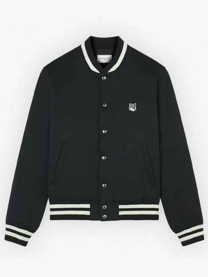 Cotton Satin Teddy Jacket Black - MAISON KITSUNE - BALAAN 2