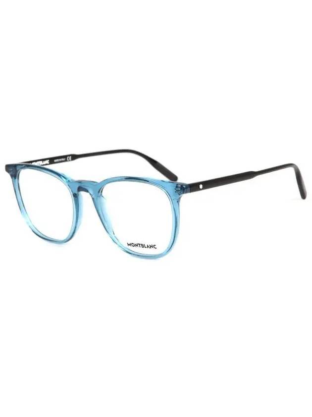 Eyewear Blue Square Acetate Glasses Black - MONTBLANC - BALAAN.