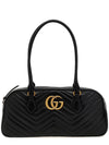 GG Marmont Medium Top Handle Tote Bag Black - GUCCI - BALAAN 1