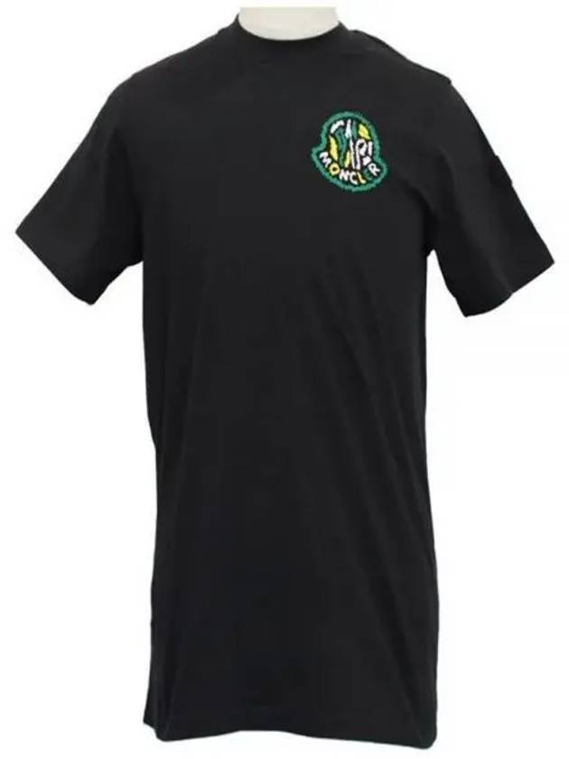 24 8C00017 8390T 998 Logo Short Sleeve T Shirt - MONCLER - BALAAN 1