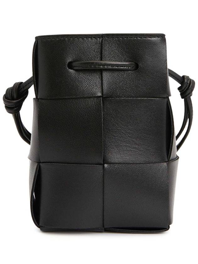 Intrecciato Cassette Small Bucket Bag Black - BOTTEGA VENETA - BALAAN 5