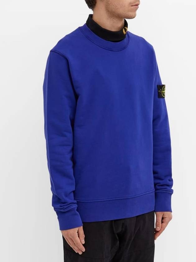 Wappen Patch Crew Neck Sweatshirt Royal Blue - STONE ISLAND - BALAAN 4