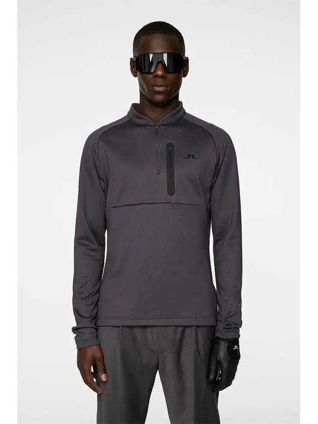 Men s Adam Quarter Zip up Golf Midlayer Asphalt GMJS10936 W015 - J.LINDEBERG - BALAAN 2