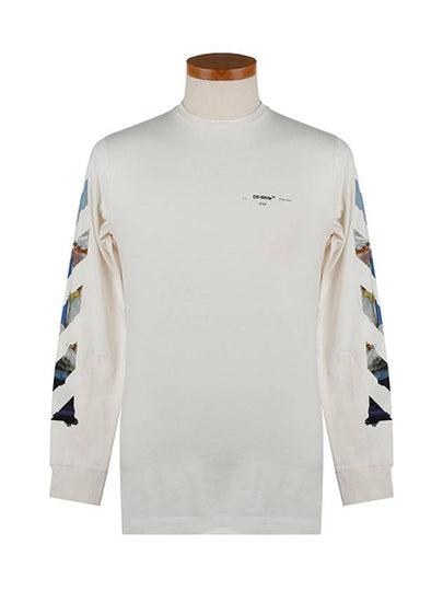 Diag Colored Arrow Long Sleeve T-Shirt White - OFF WHITE - BALAAN 2