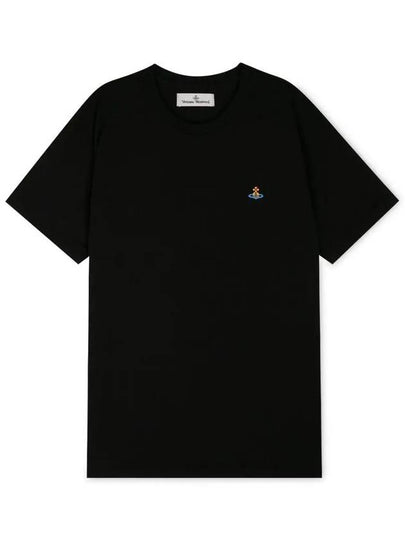 ORB Logo Cotton Short Sleeve T-Shirt Black - VIVIENNE WESTWOOD - BALAAN 2