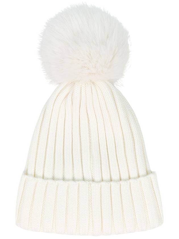 Women s Pom Logo Patch Beanie 3B00027 M1131 034 - MONCLER - BALAAN 2