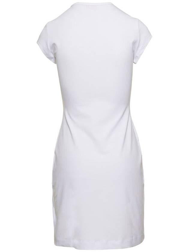 Women's D Angel Logo Cutout Short Dress White - DIESEL - BALAAN 3