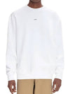 Boxy Micro Logo Sweatshirt White - A.P.C. - BALAAN 3