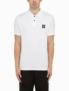 Pique Stretch Cotton Short Sleeve Polo Shirt White - STONE ISLAND - BALAAN 2