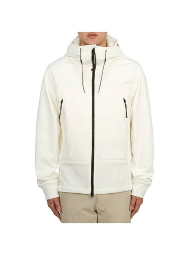 Men's Shell R Drawstring Goggle Hooded Jacket White - CP COMPANY - BALAAN 1