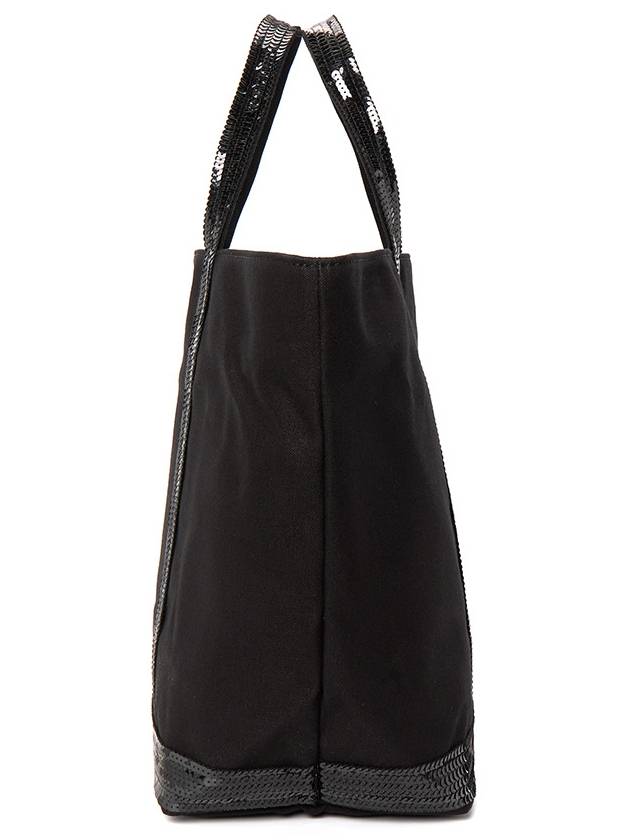 Canvas M Cabas Tote Bag Black - VANESSA BRUNO - BALAAN 4