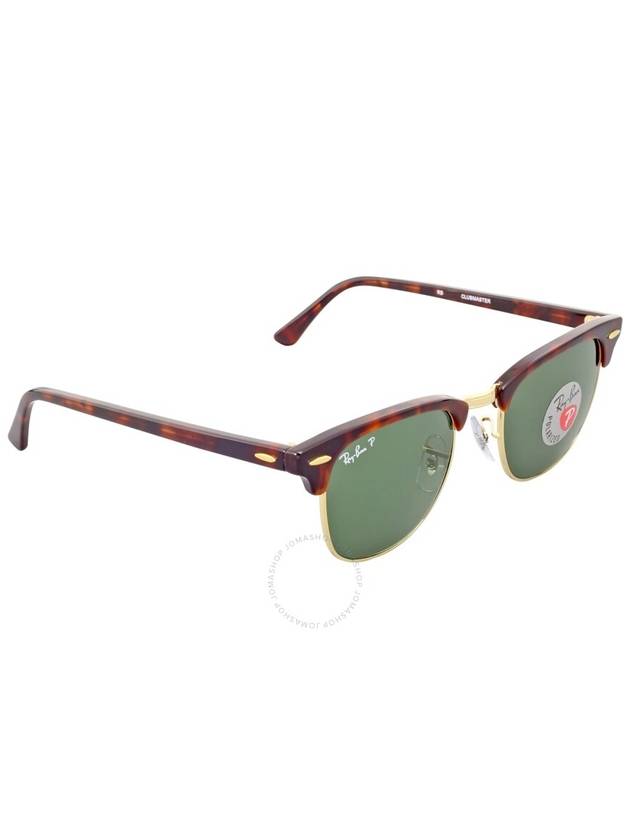 Ray Ban Clubmaster Classic Polarized Green Classic G-15 Square Unisex Sunglasses RB3016 990/58 49 - RAY-BAN - BALAAN 3