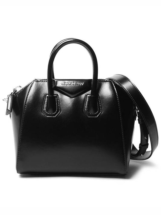 Antigona Shiny Calfskin Mini Tote Bag Black - GIVENCHY - BALAAN 2