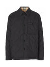 Reversible Vintage Check Thermoregulated Overshirt Jacket Black - BURBERRY - BALAAN 3