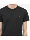 Men's Embroidered Pony Short Sleeve T-Shirt Black - POLO RALPH LAUREN - BALAAN 3