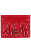 Materasse Nappa Leather Card Wallet Red - MIU MIU - BALAAN 2