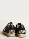 Men's Ballstar Suede Low Top Sneakers Black - GOLDEN GOOSE - BALAAN 6