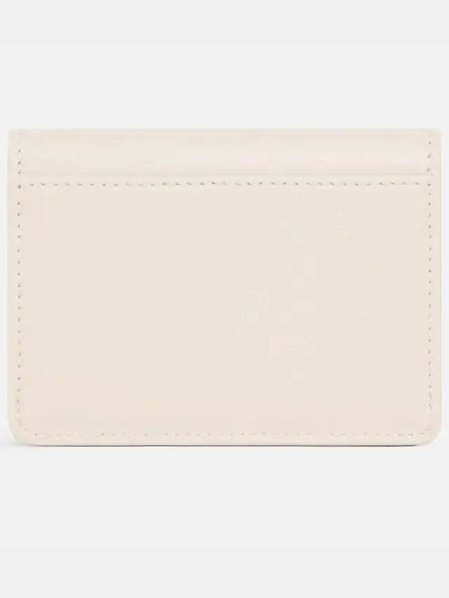 Triomphe Flap Shiny Calfskin Card Wallet Pale Beige - CELINE - BALAAN 5