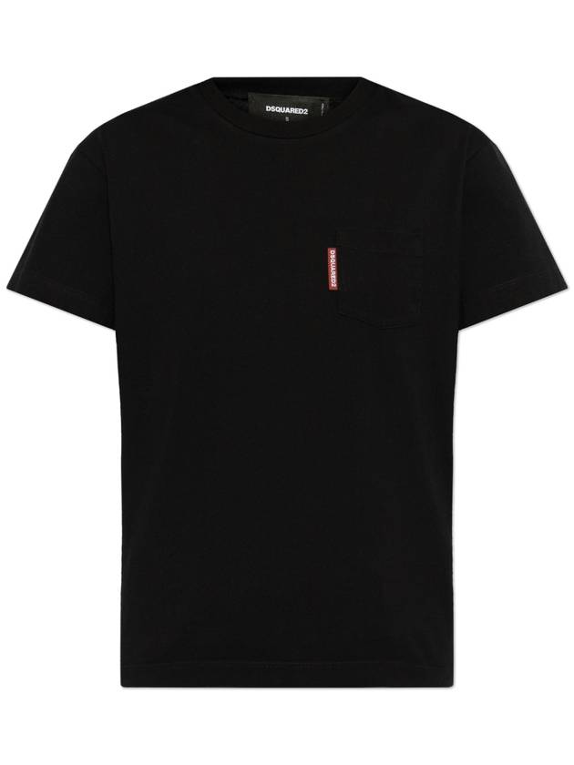 Dsquared2 T-shirt With Pocket, Women's, Black - DSQUARED2 - BALAAN 1