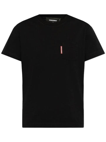 Dsquared2 T-shirt With Pocket, Women's, Black - DSQUARED2 - BALAAN 1