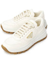 Triangle Logo Low Top Sneakers Ivory - PRADA - BALAAN 2